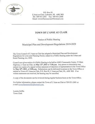 Public Notice Public Notice